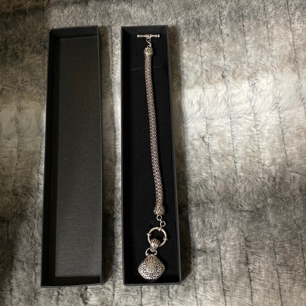 Sterling Silver Vintage Fox Tail Bracelet with Charm